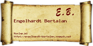 Engelhardt Bertalan névjegykártya